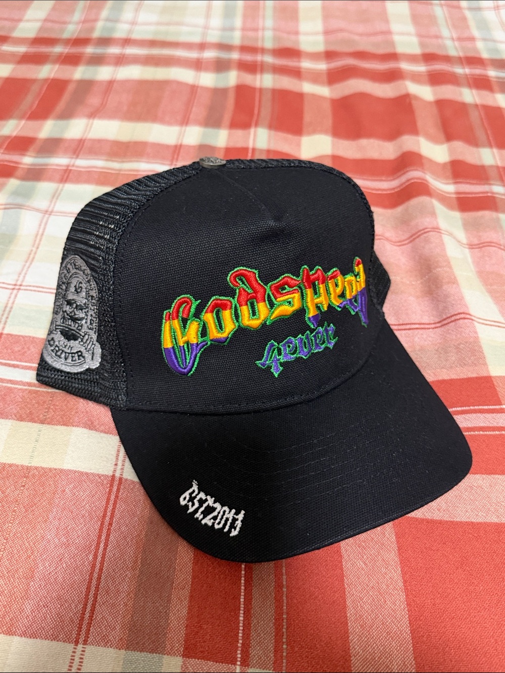 Goodspeed Forever Embroidered Black Trucker Hat